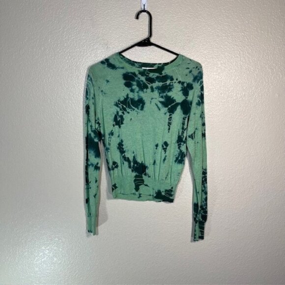 ESSENTIEL Antwerp Sweaters - Essentiel Antwerp Sweater Womens XS Wool Blend Green Tie Dye Pullover